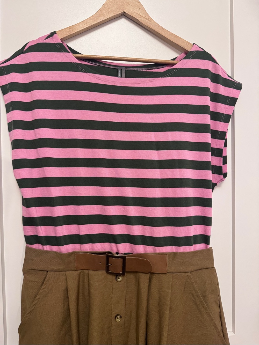 Anthropologie Sleeveless Twofer A-Line Midi Dress w/ pockets NWT L - Picture 3 of 14